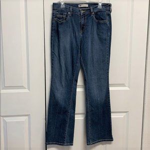 Levi’s 515 Blue Denim Mid Rise 5 Pocket Jeans Size 8 Boot Cut